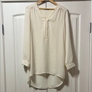 Ricki's Cream Blouse with V-Neck